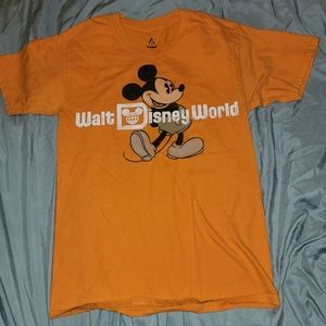 Orange Mickey Mouse Tee